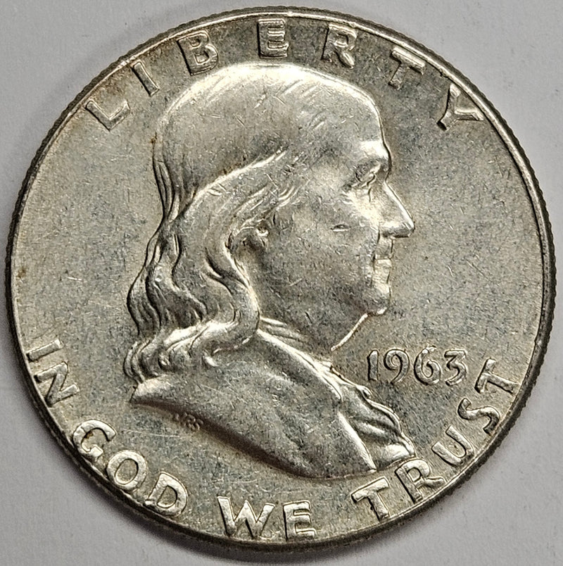 1963 Franklin Half Very Good