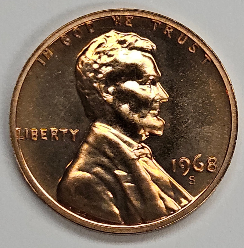 1968-S Lincoln Cent . . . . Gem Brilliant Proof