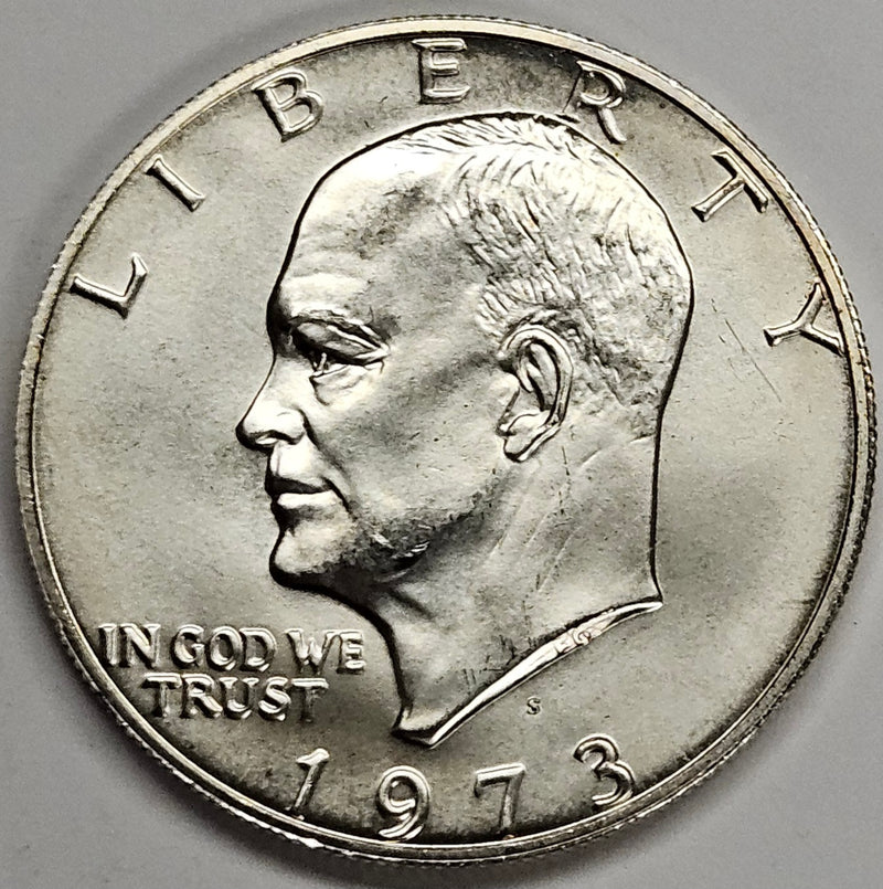 1973-S Eisenhower Dollar . . . . Gem BU Silver