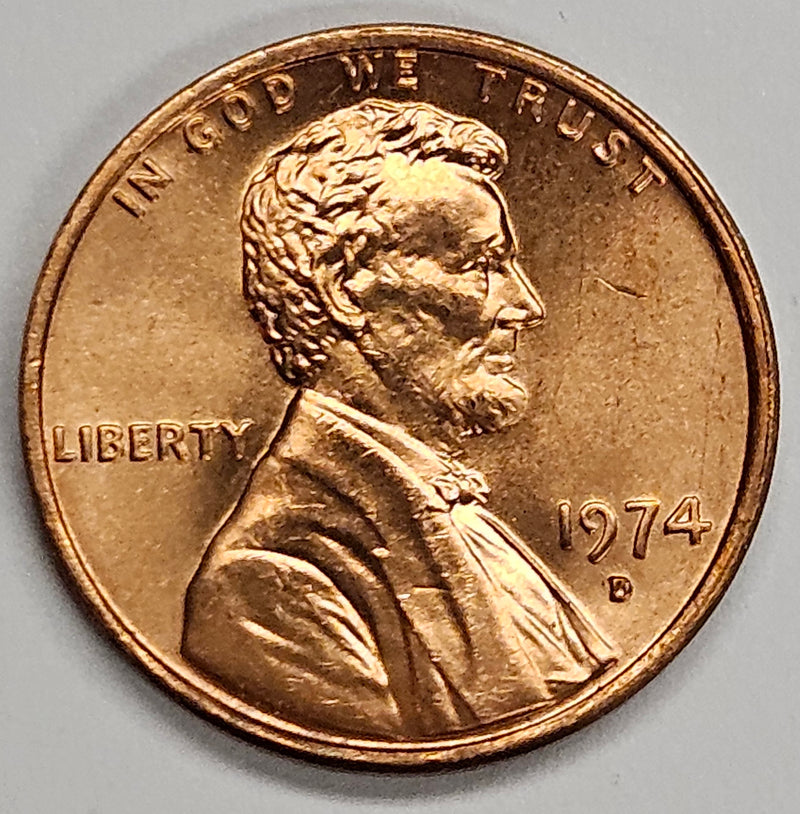 1974-D Lincoln Cent . . . . Brilliant Uncirculated