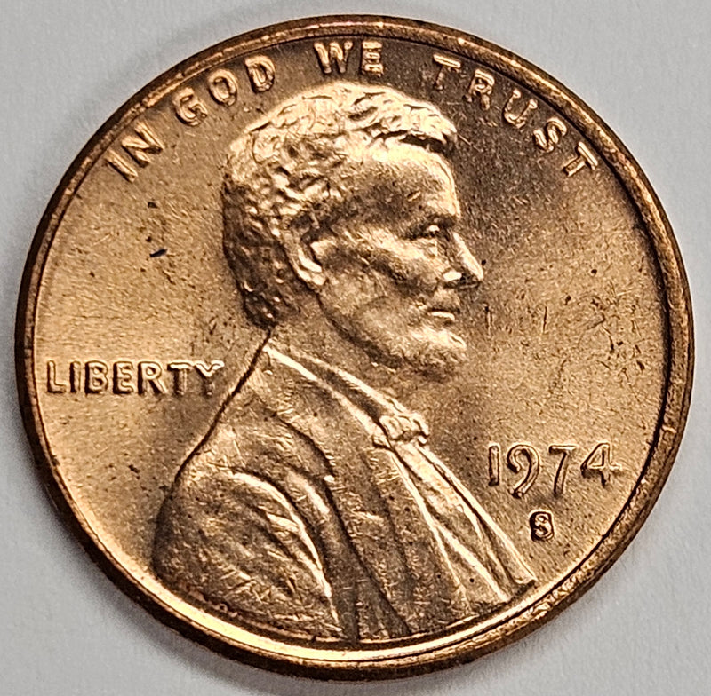 1974-S Lincoln Cent . . . . Brilliant Uncirculated