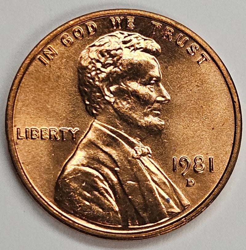 1981-D Lincoln Cent . . . . Brilliant Uncirculated