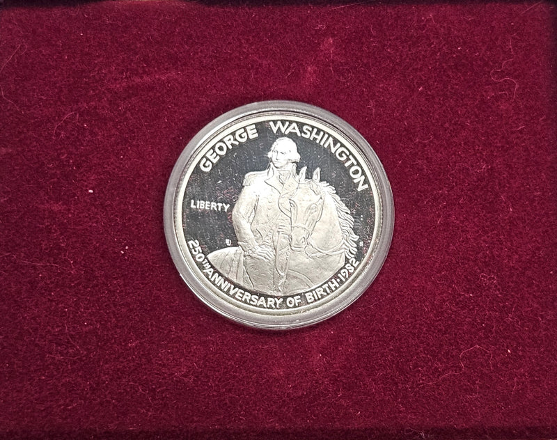 1982-S George Washington 250th Anniversary Silver Half . . . . Gem Brilliant Proof in original U.S. Mint Box