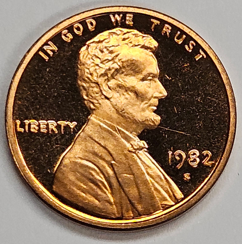 1982-S Lincoln Cent . . . . Gem Brilliant Proof