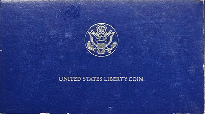 1986-S Statue of Liberty Centennial Silver Dollar . . . . Gem Brilliant Proof in original U.S. Mint Box