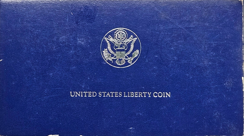 1986-S Statue of Liberty Centennial Silver Dollar . . . . Gem Brilliant Proof in original U.S. Mint Box