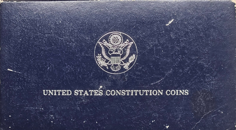 1987-S Constitution Bicentennial Silver Dollar . . . . Gem Brilliant Proof in original U.S. Mint Box