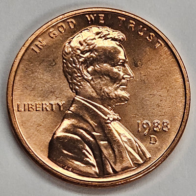 1988-D Lincoln Cent Brilliant Uncirculated