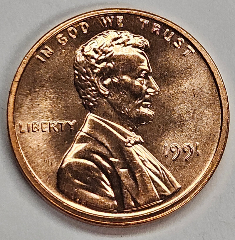 1991 Lincoln Cent Brilliant Uncirculated