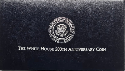 1992-W White House 200th Anniversary Silver Dollar . . . . Gem Brilliant Proof in original U.S. Mint Box