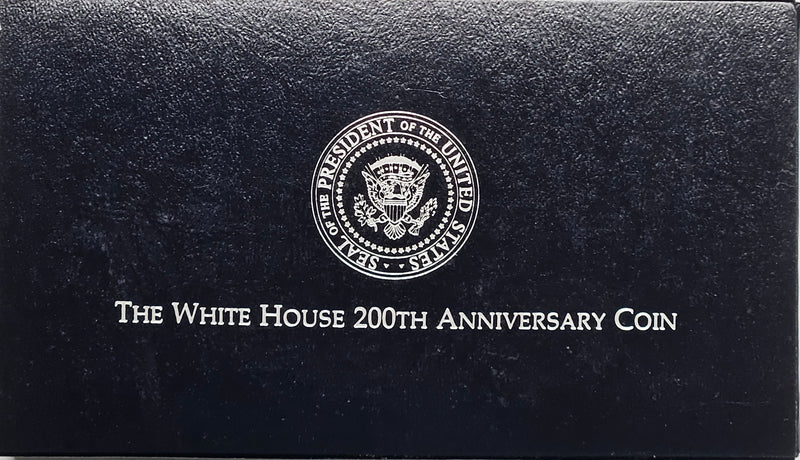 1992-W White House 200th Anniversary Silver Dollar . . . . Gem Brilliant Proof in original U.S. Mint Box