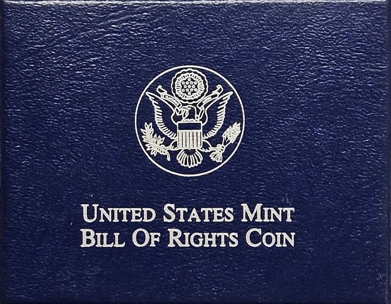 1993-S Bill of Rights Silver Half . . . . Gem Brilliant Proof in original U.S. Mint Box