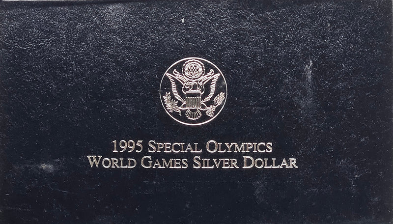 1995-P Special Olympics World Games Silver Dollar . . . . Gem Brilliant Proof in original U.S. Mint Box