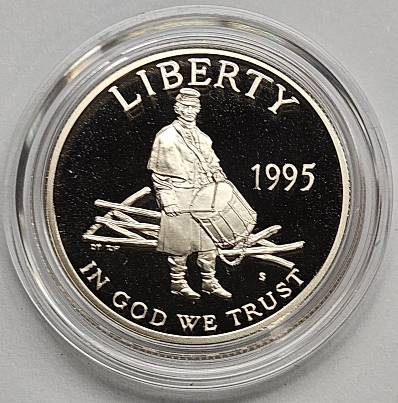 1995-S Civil War Battlefield Preservation Half . . . . Gem Brilliant Proof in original U.S. Mint Capsule