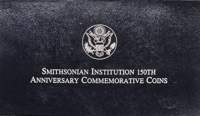 1996-D Smithsonian 150th Anniversary Silver Dollar . . . . Gem BU in original U.S. Mint Box