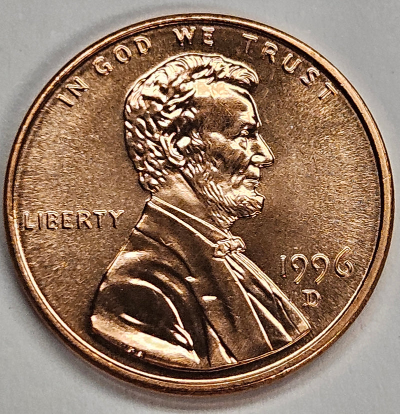 1996-D Lincoln Cent Brilliant Uncirculated