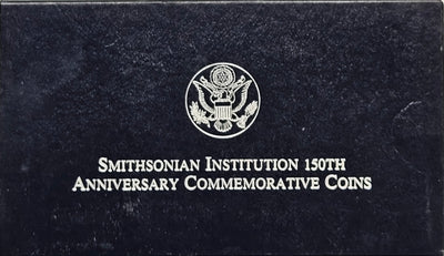 1996-P Smithsonian 150th Anniversary Silver Dollar . . . . Gem Brilliant Proof in original U.S. Mint Box