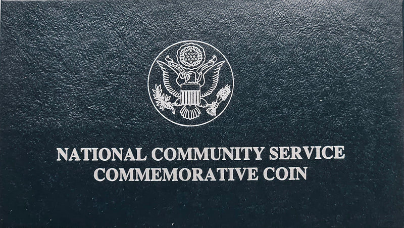 1996-S National Community Service Silver Dollar . . . . Gem Brilliant Proof in original U.S. Mint Box