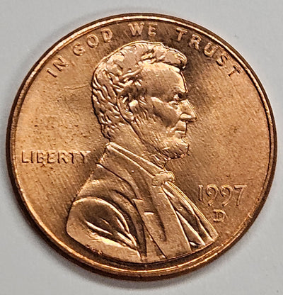 1997-D Lincoln Cent Brilliant Uncirculated