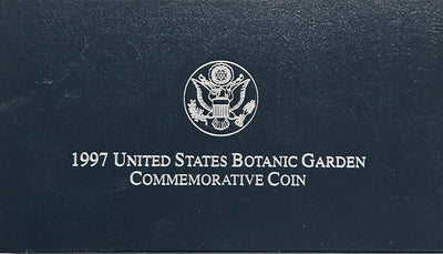 1997-P Botanic Garden Silver Dollar . . . . Gem Brilliant Proof in original U.S. Mint Box