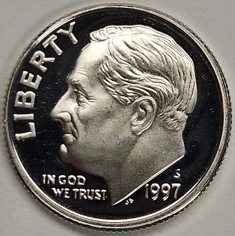 1997-S Roosevelt Dime . . . . Gem Brilliant Proof Silver