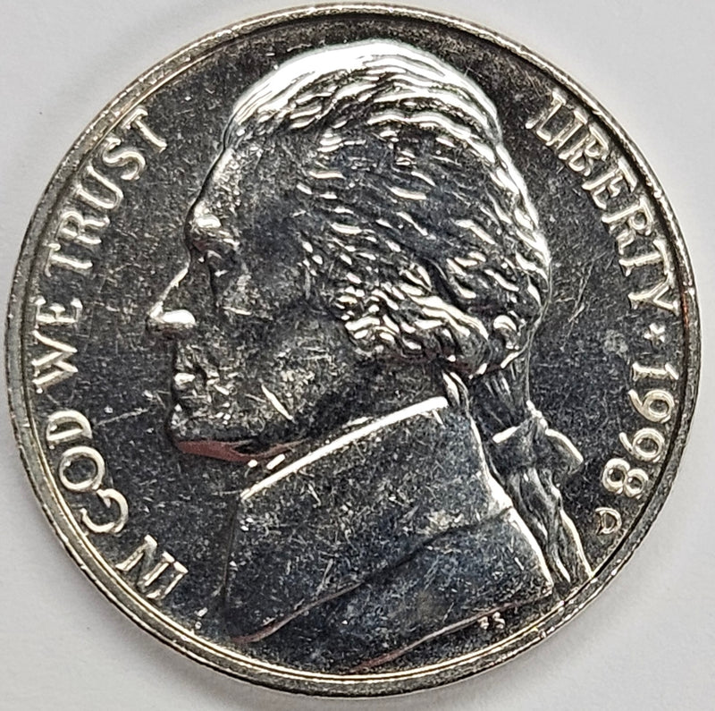 1998-D Jefferson Nickel . . . . Brilliant Uncirculated