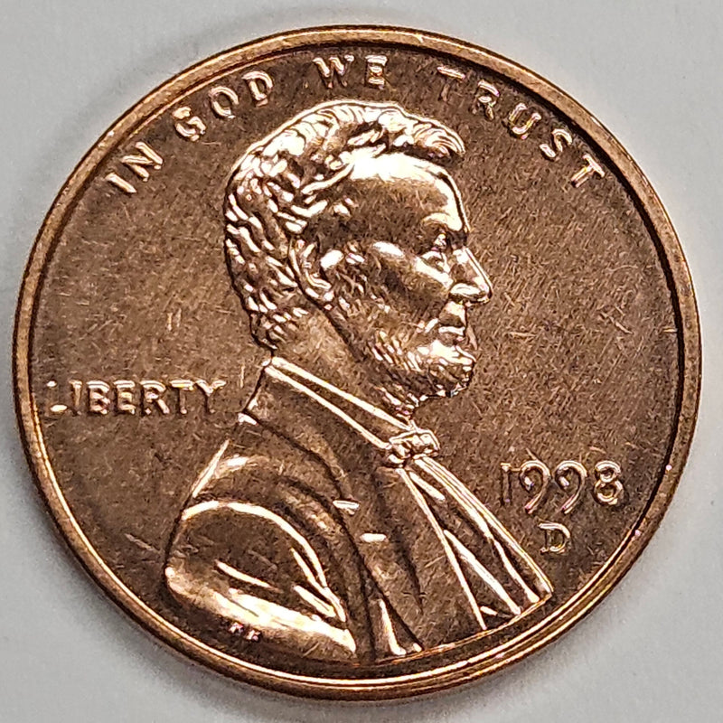 1998-D Lincoln Cent Brilliant Uncirculated