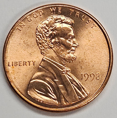 1998 Lincoln Cent Brilliant Uncirculated