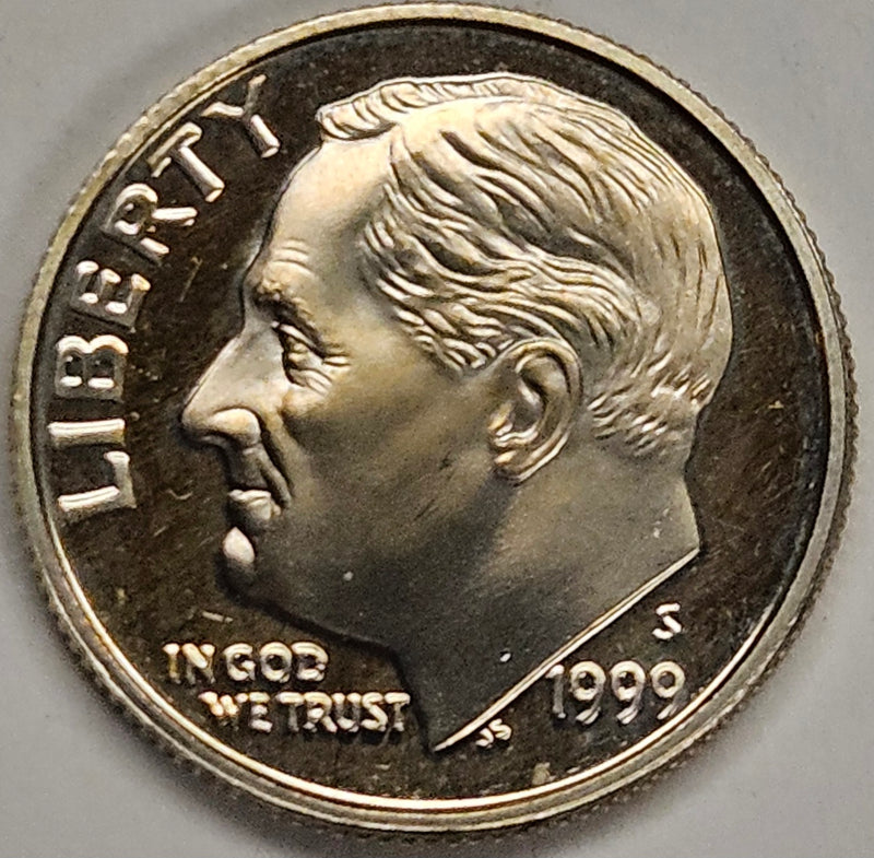 1999-S Roosevelt Dime . . . . Gem Brilliant Proof Silver