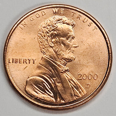 2000-D Lincoln Cent Brilliant Uncirculated