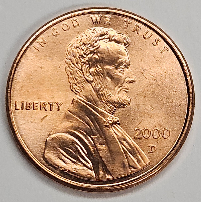 2000-D Lincoln Cent Brilliant Uncirculated