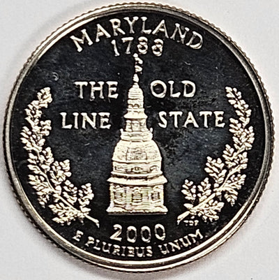 2000-S Maryland State Quarter Superb Brilliant Proof