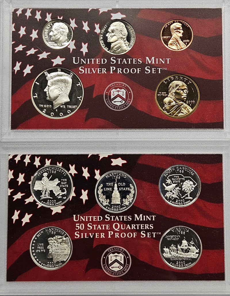 2000-S Silver Proof Set Gem Brilliant Proof