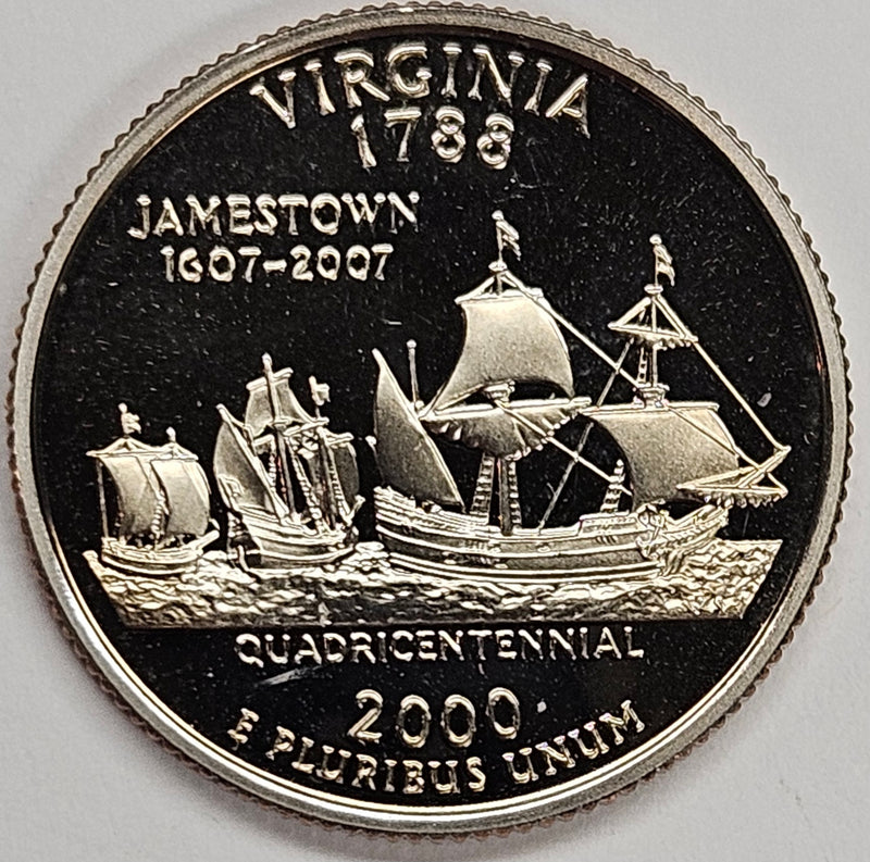 2000-S Virginia State Quarter Superb Brilliant Proof