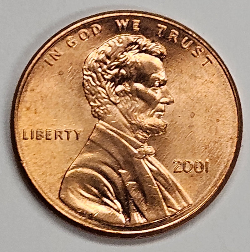 2001 Lincoln Cent Brilliant Uncirculated