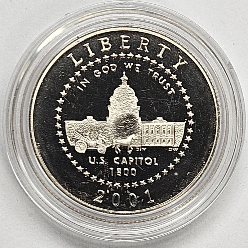 2001-P U.S. Capitol Visitors Center Half . . . . Gem Brilliant Proof in original U.S. Mint Capsule