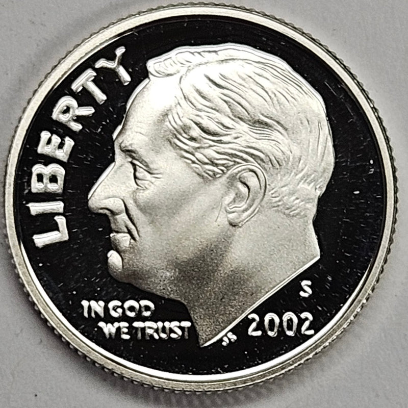 2002-S Roosevelt Dime . . . . Gem Brilliant Proof Silver