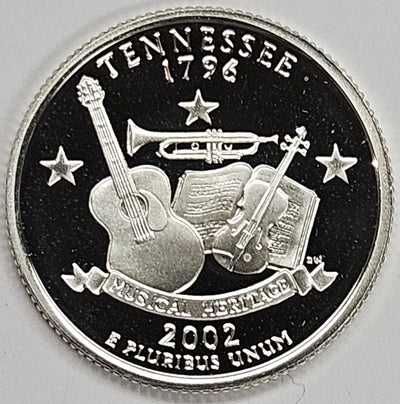 2002-S Tennessee State Quarter Superb Brilliant Proof Silver