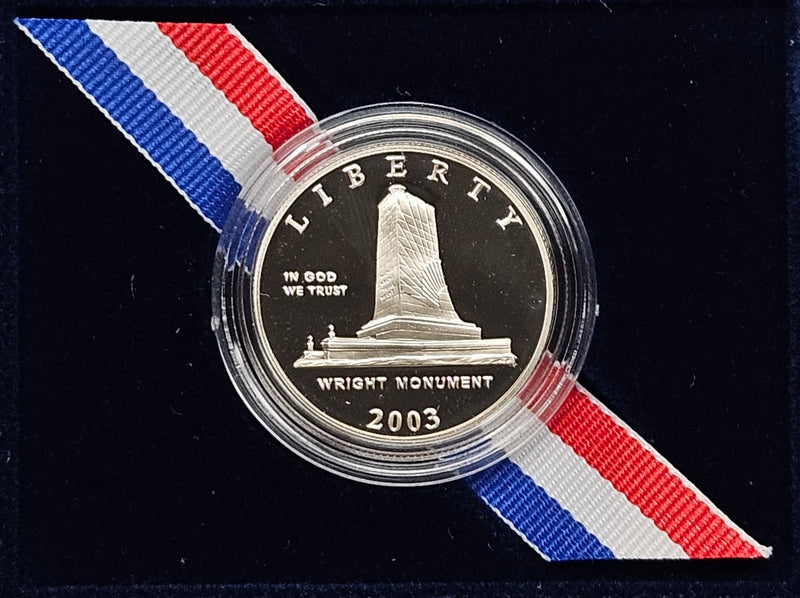 2003-P First Flight Centennial Half . . . . Gem Brilliant Proof in original U.S. Mint Box