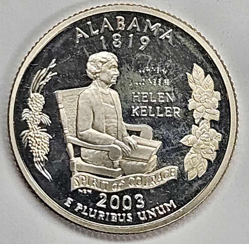 2003-S Alabama State Quarter Superb Brilliant Proof Silver