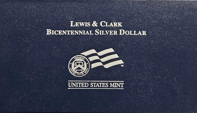 2004-P Lewis and Clark Bicentennial Silver Dollar . . . . Gem Brilliant Proof in original U.S. Mint Box