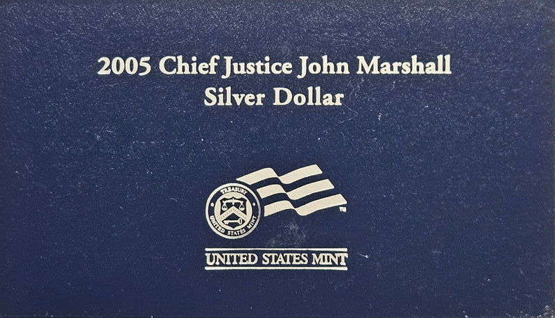 2005-P Chief Justice John Marshall Silver Dollar . . . . Gem Brilliant Proof in original U.S. Mint Box