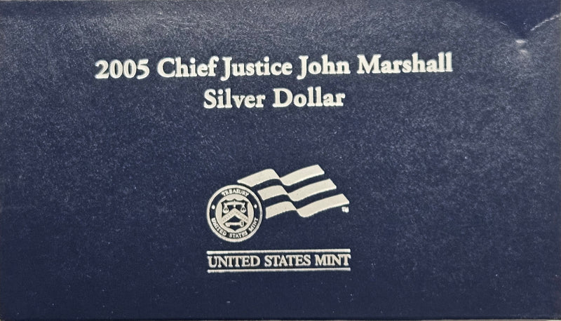 2005-P Chief Justice John Marshall Silver Dollar . . . . Gem BU in original U.S. Mint Box