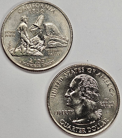 2005-P and D Pair California State Quarters Choice BU