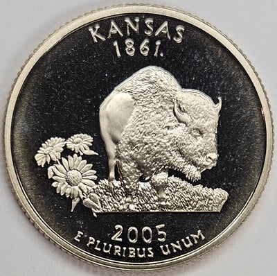 2005-S Kansas State Quarter Superb Brilliant Proof