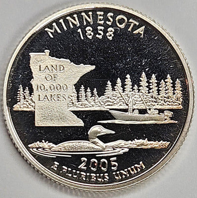 2005-S Minnesota State Quarter Superb Brilliant Proof Silver