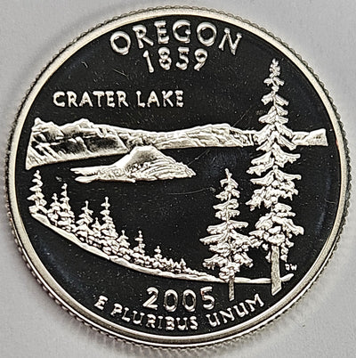 2005-S Oregon State Quarter Superb Brilliant Proof Silver