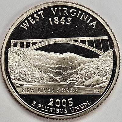 2005-S West Virginia State Quarter Superb Brilliant Proof