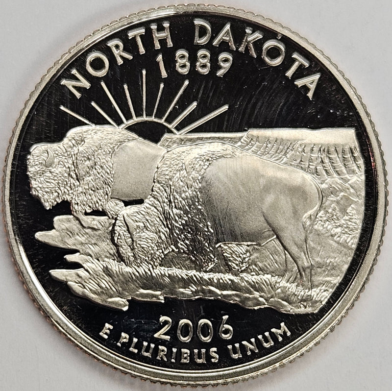 2006-S North Dakota State Quarter Superb Brilliant Proof