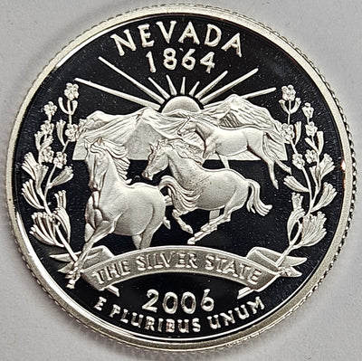 2006-S Nevada State Quarter Superb Brilliant Proof Silver